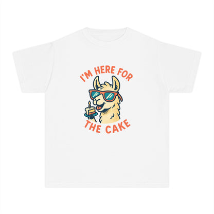 I’m Here for the Cake – Kids Relaxed Fit T-Shirt