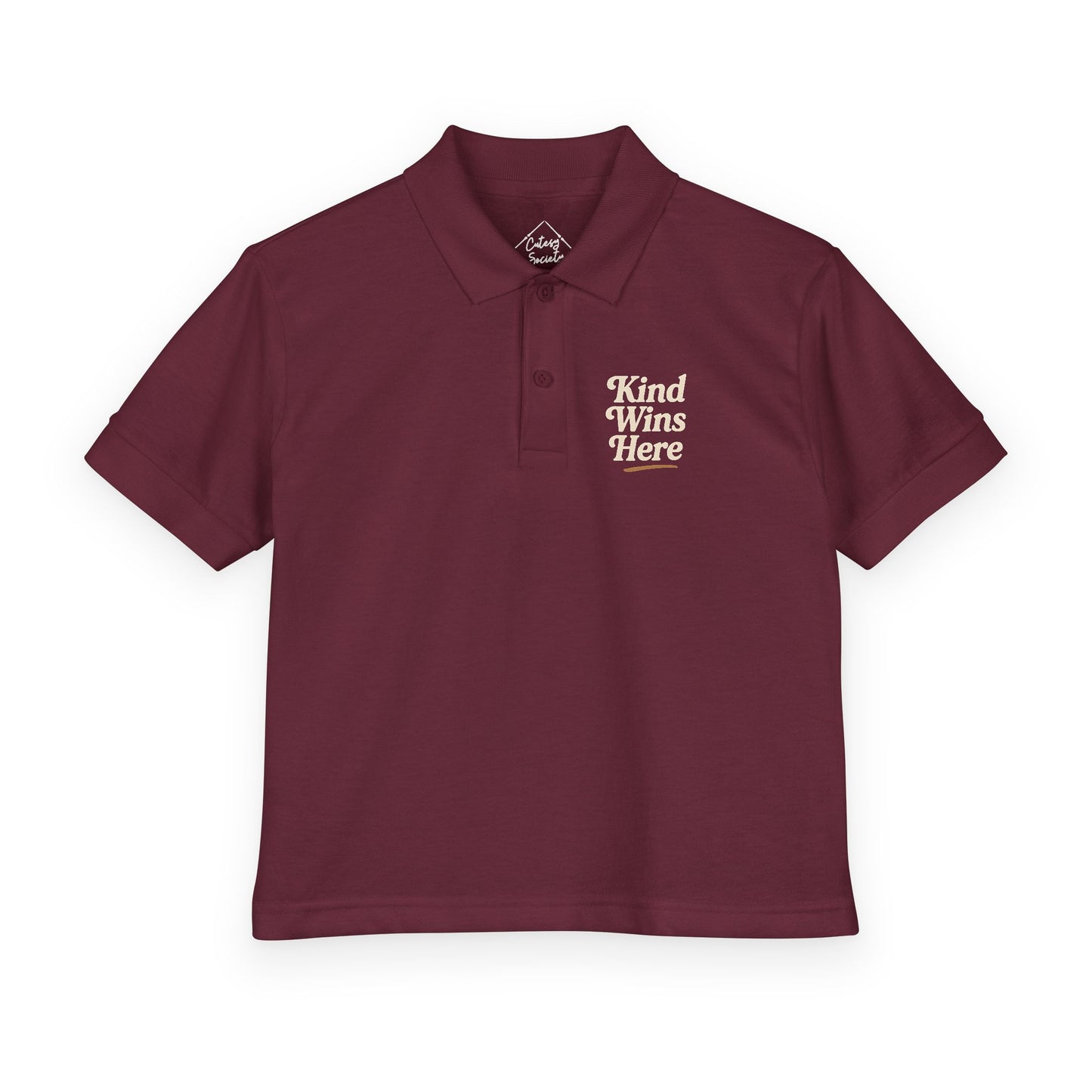 Kind Wins Here – Kids Classic Polo Shirt