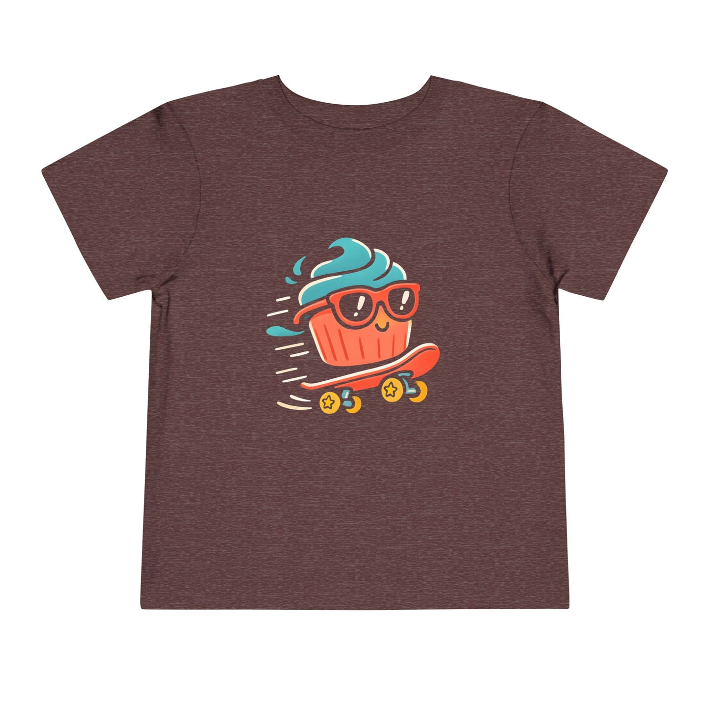 Cool Cupcake Skateboard – Toddler Soft Cotton T-Shirt