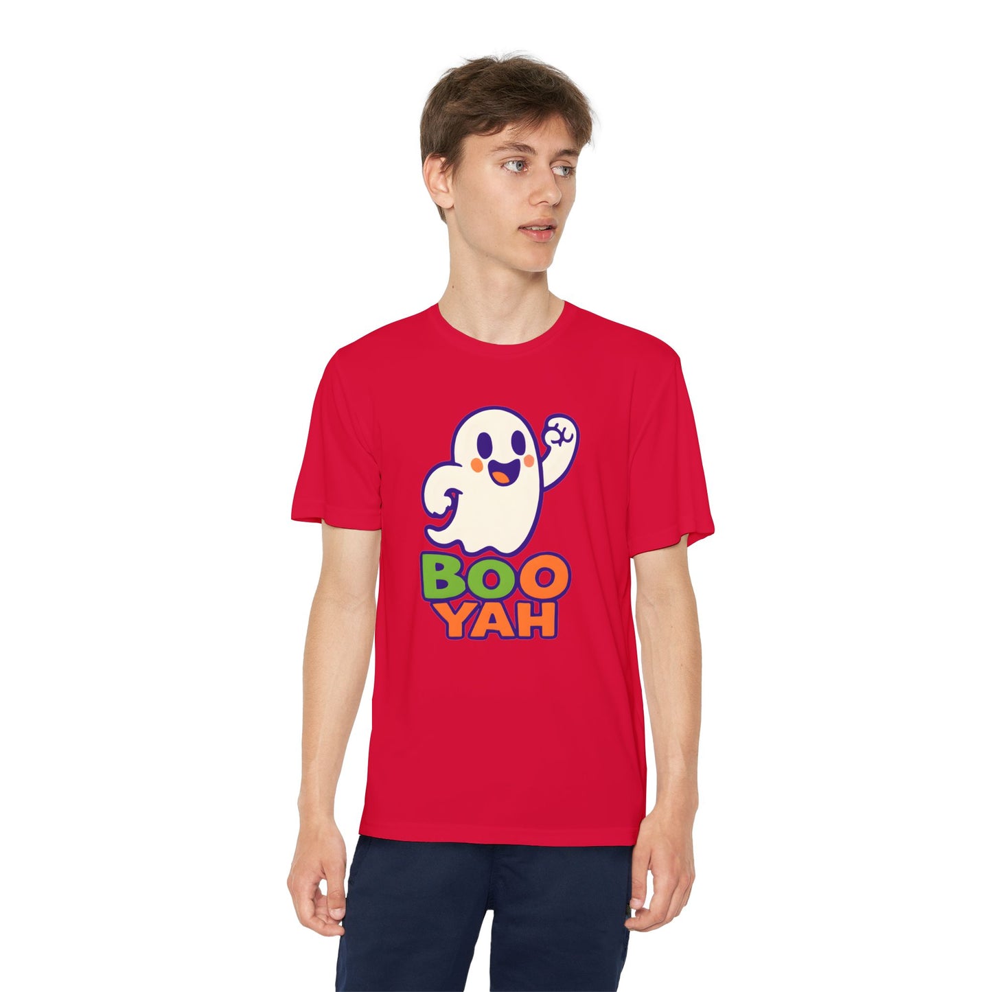 Youth Ghost Tee with Boo Yah Design