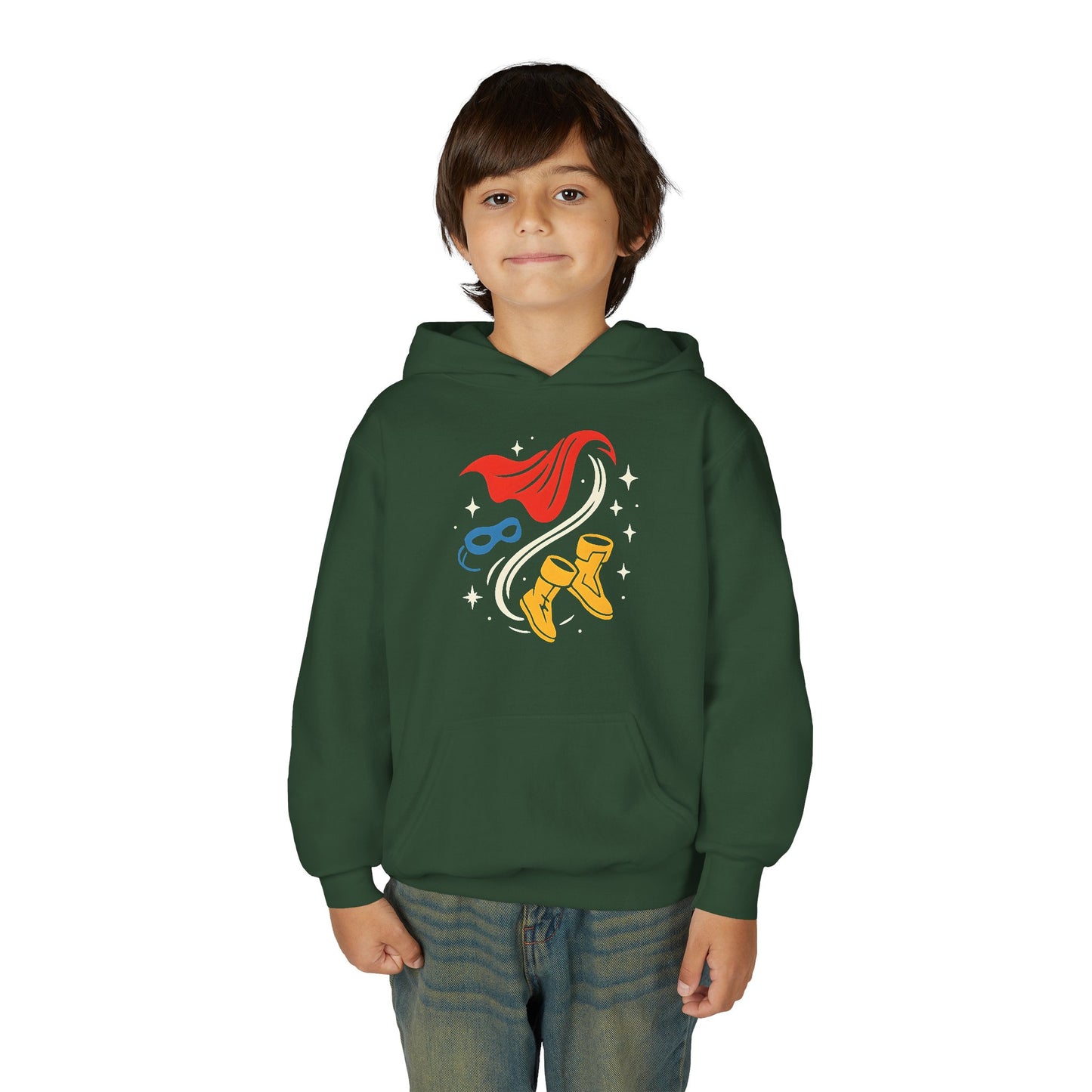 Youth Superhero Cape & Mask Banana Sweatshirt