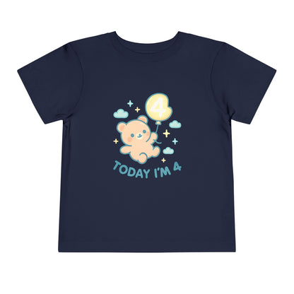 Today I'm 4 – Toddler Soft Cotton T-Shirt
