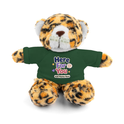 Here For You Plush Tiger — Personalized Tee Stuffed Animal