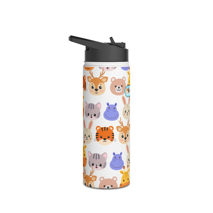 Personalized Animal Print Water Bottle