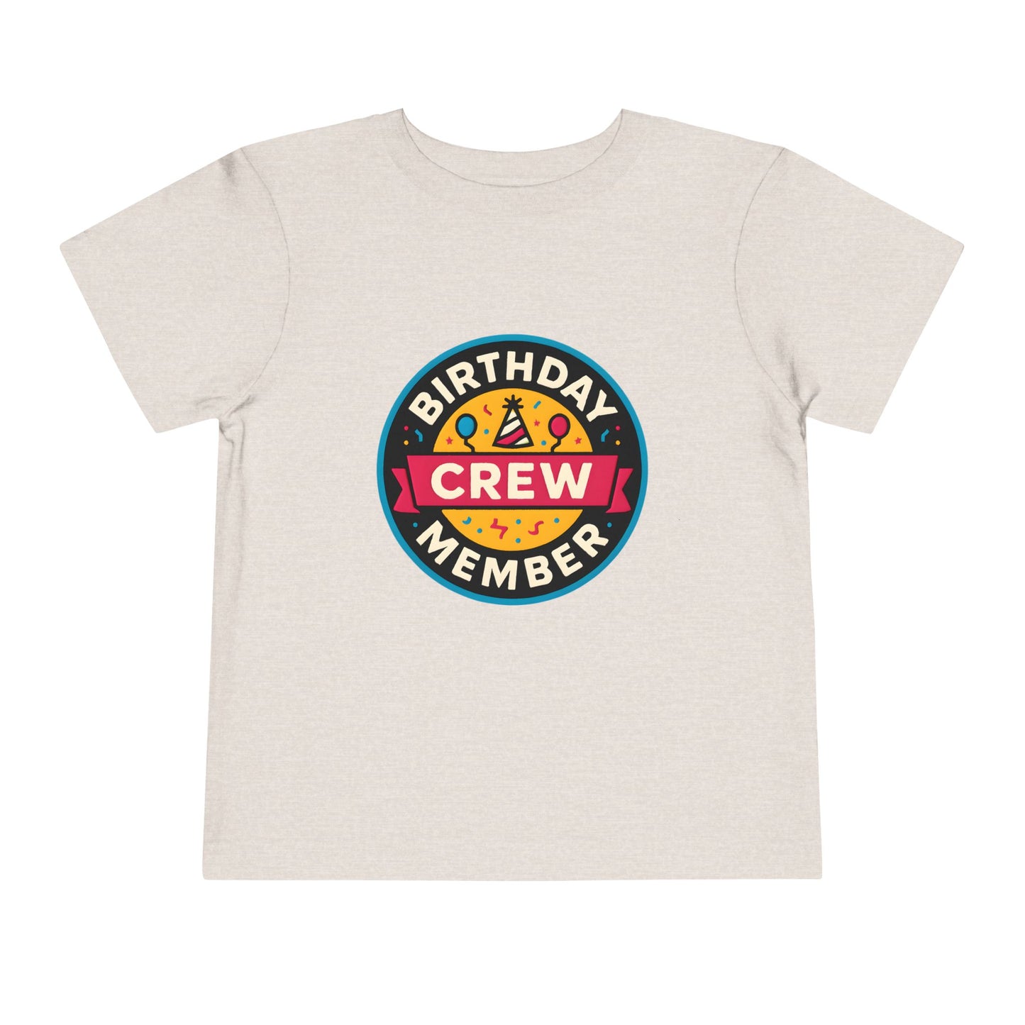 Birthday Crew Member – Toddler Soft Cotton T-Shirt