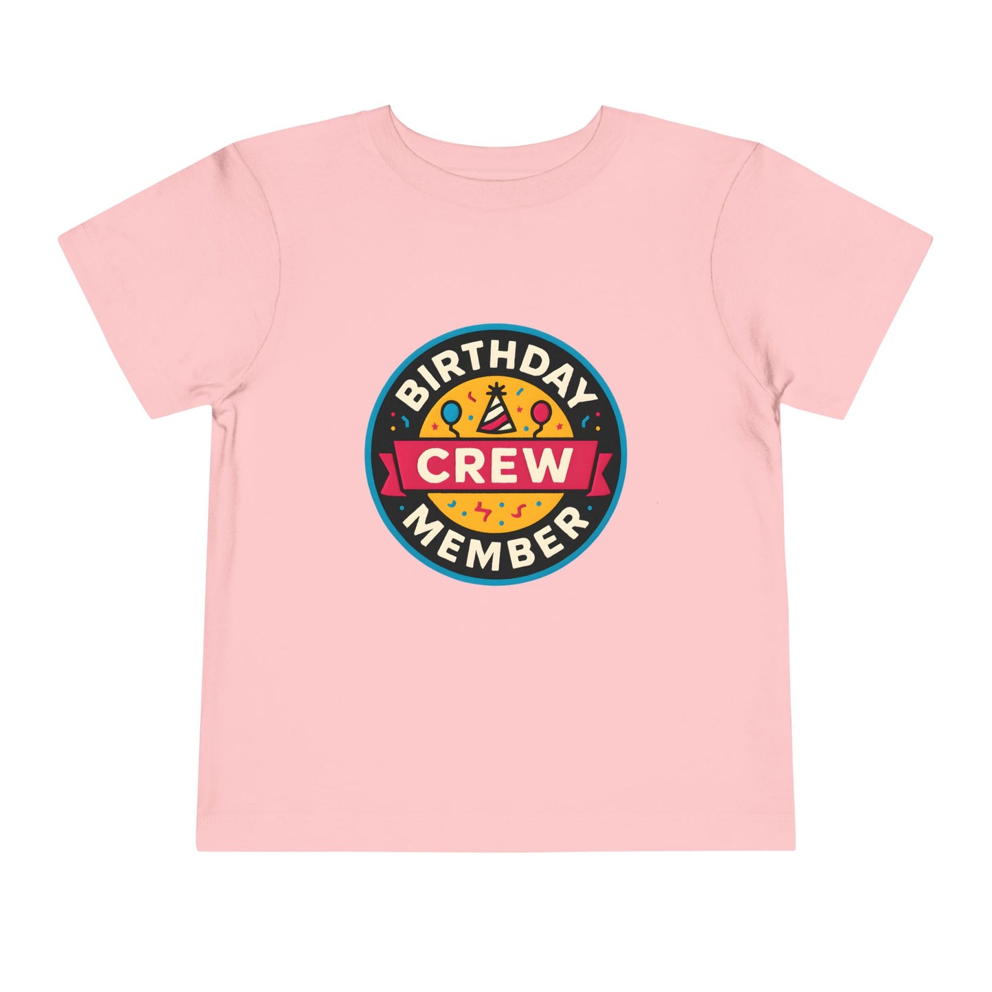 Birthday Crew Member – Toddler Soft Cotton T-Shirt