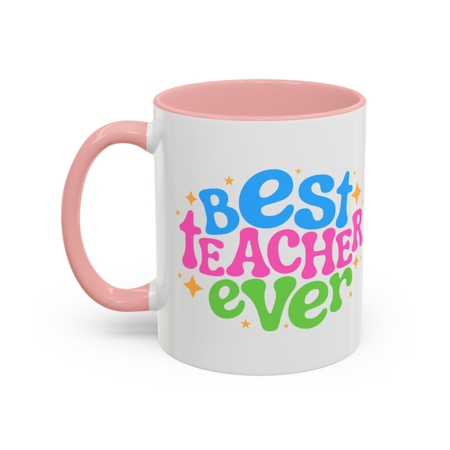 Best Teacher Ever Accent Coffee Mug - Perfect Gift for Educators | 11oz & 15oz