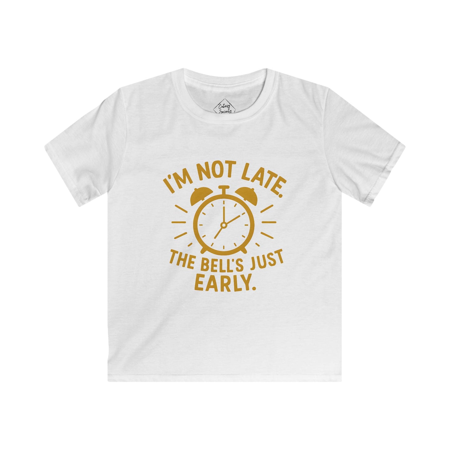 Kids Tee with Alarm Clock Design