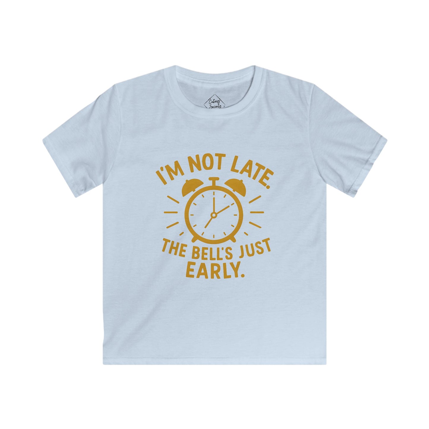 Kids Tee with Alarm Clock Design