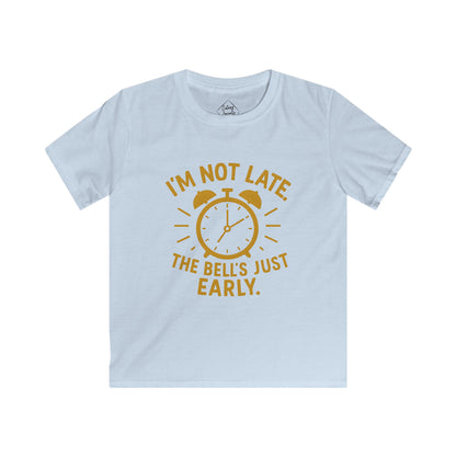 Kids Tee with Alarm Clock Design