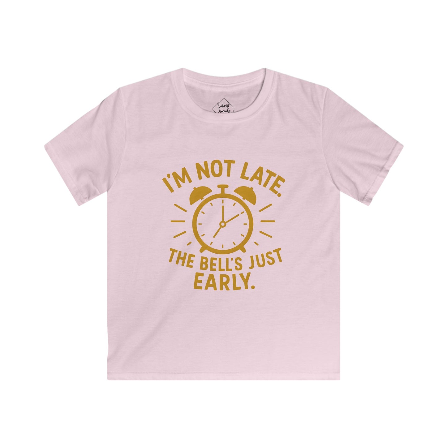 Kids Tee with Alarm Clock Design