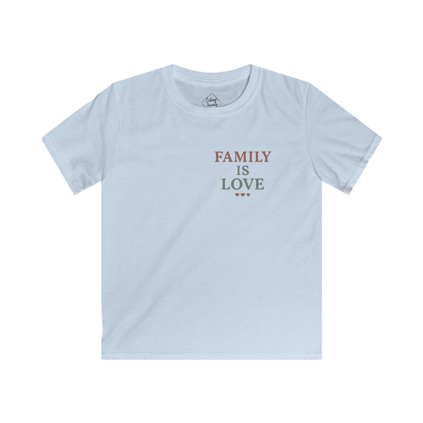 Family Is Love – Kids Soft Cotton T-Shirt