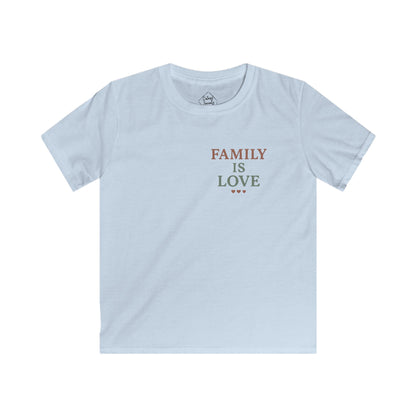 Family Is Love – Kids Soft Cotton T-Shirt