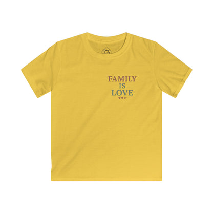 Family Is Love – Kids Soft Cotton T-Shirt