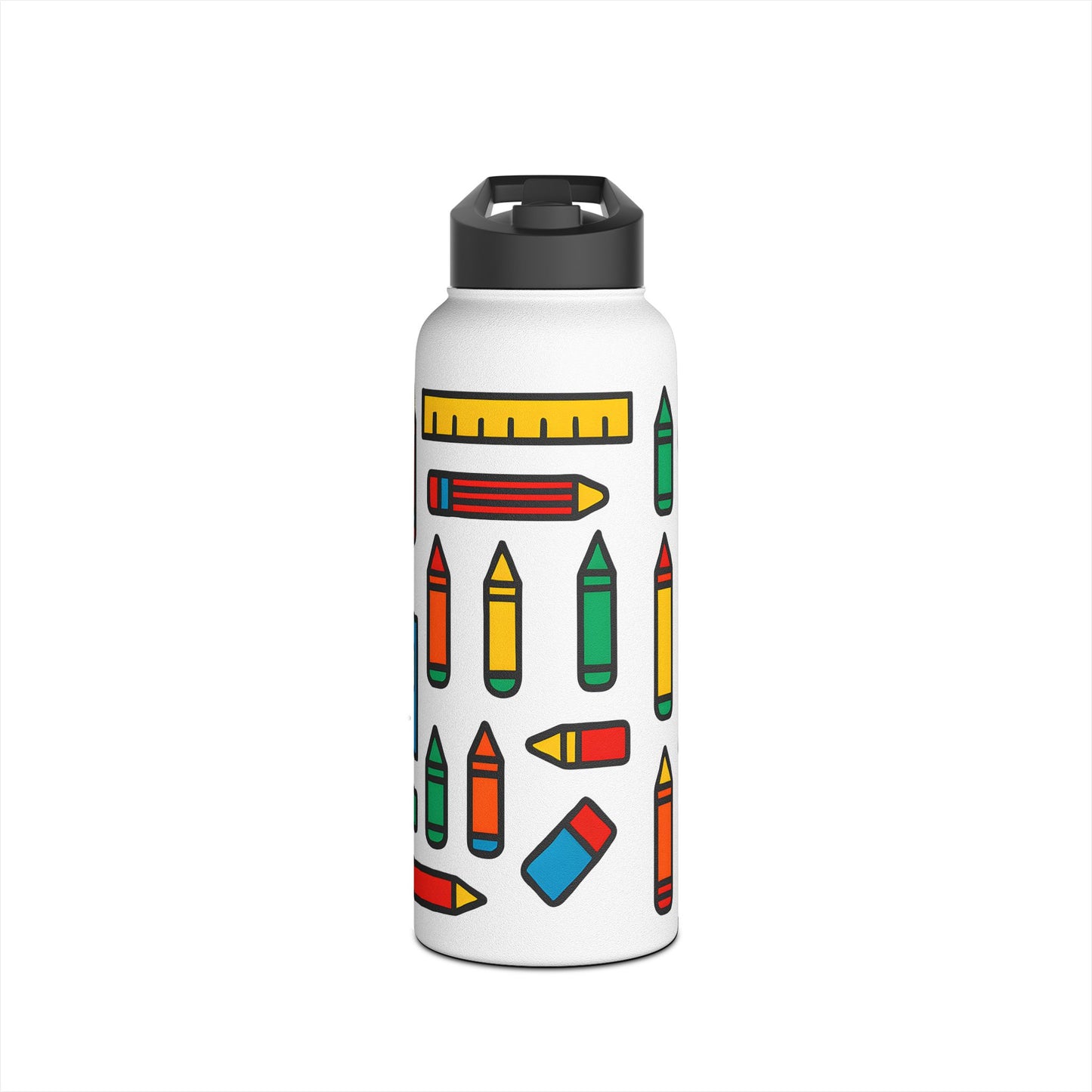 Colorful School Supplies Stainless Steel Water Bottle