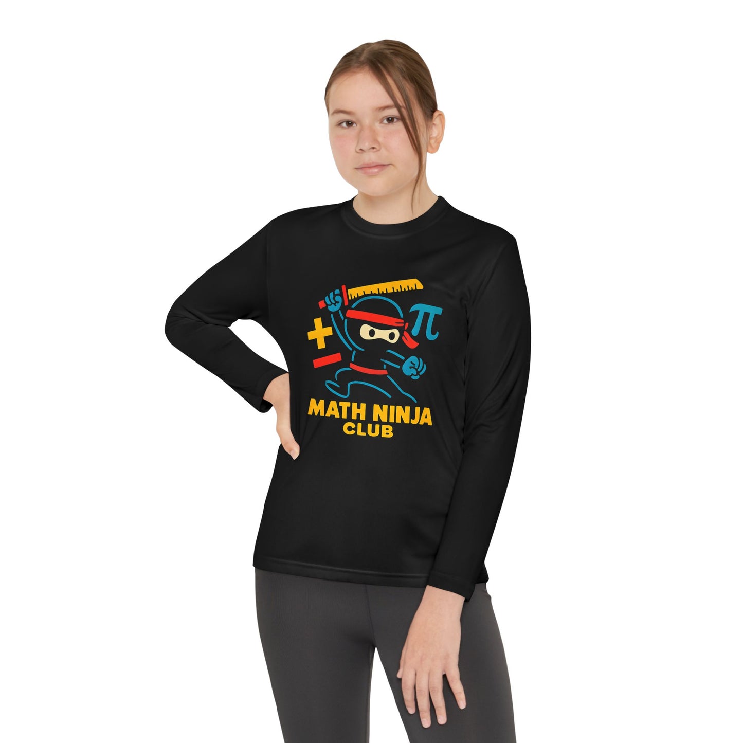 Math Ninja Club Youth Long Sleeve Tee