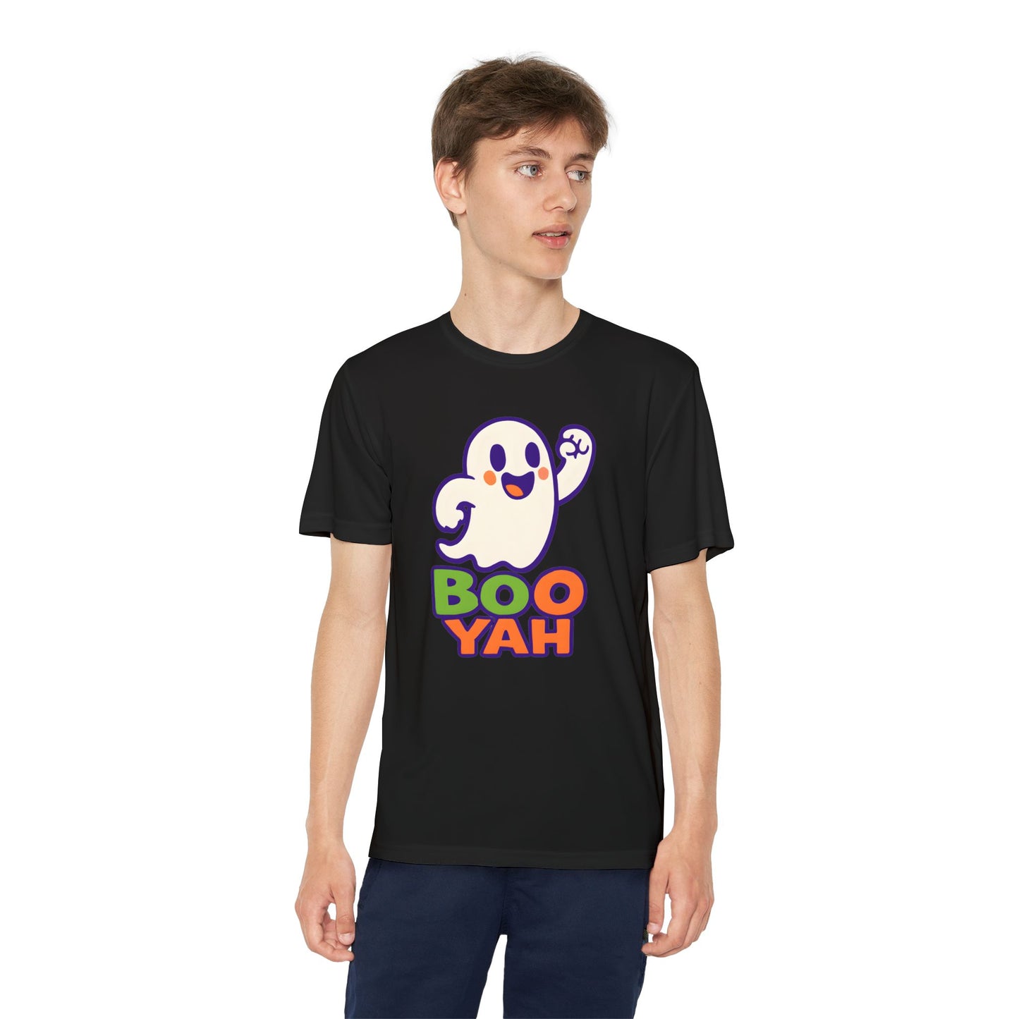 Youth Ghost Tee with Boo Yah Design