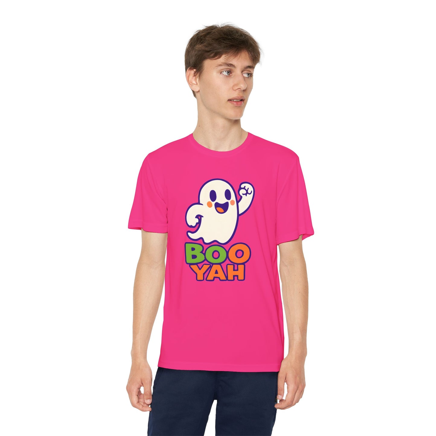 Youth Ghost Tee with Boo Yah Design