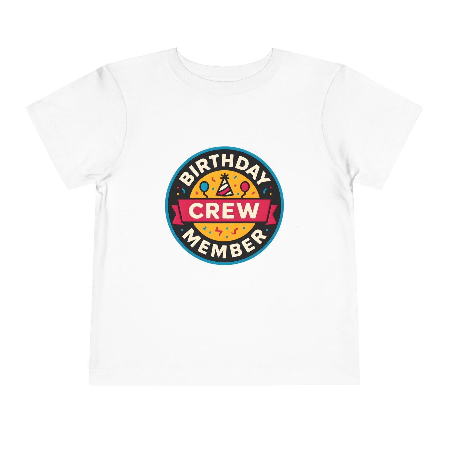 Birthday Crew Member – Toddler Soft Cotton T-Shirt
