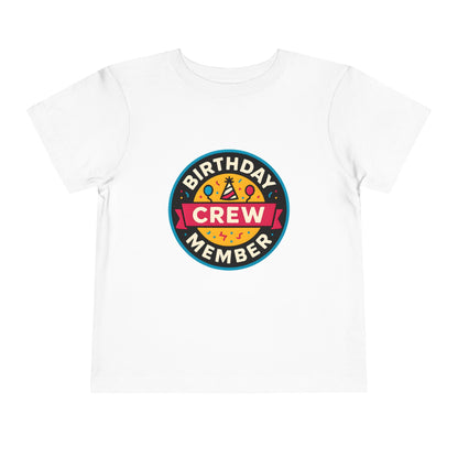 Birthday Crew Member – Toddler Soft Cotton T-Shirt