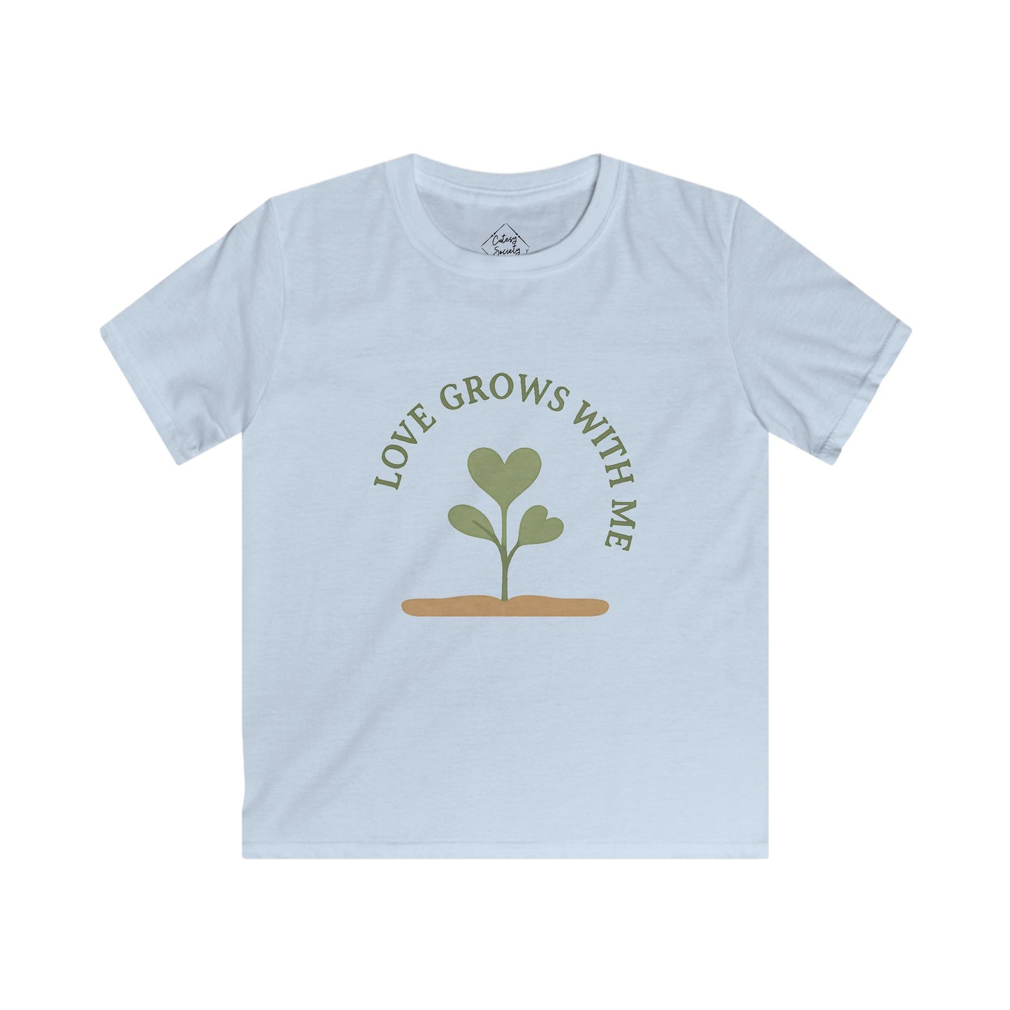 "Love Grows With Me" – Kids Soft Cotton T-Shirt