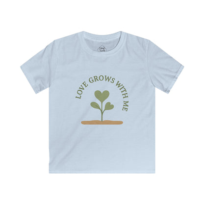 "Love Grows With Me" – Kids Soft Cotton T-Shirt