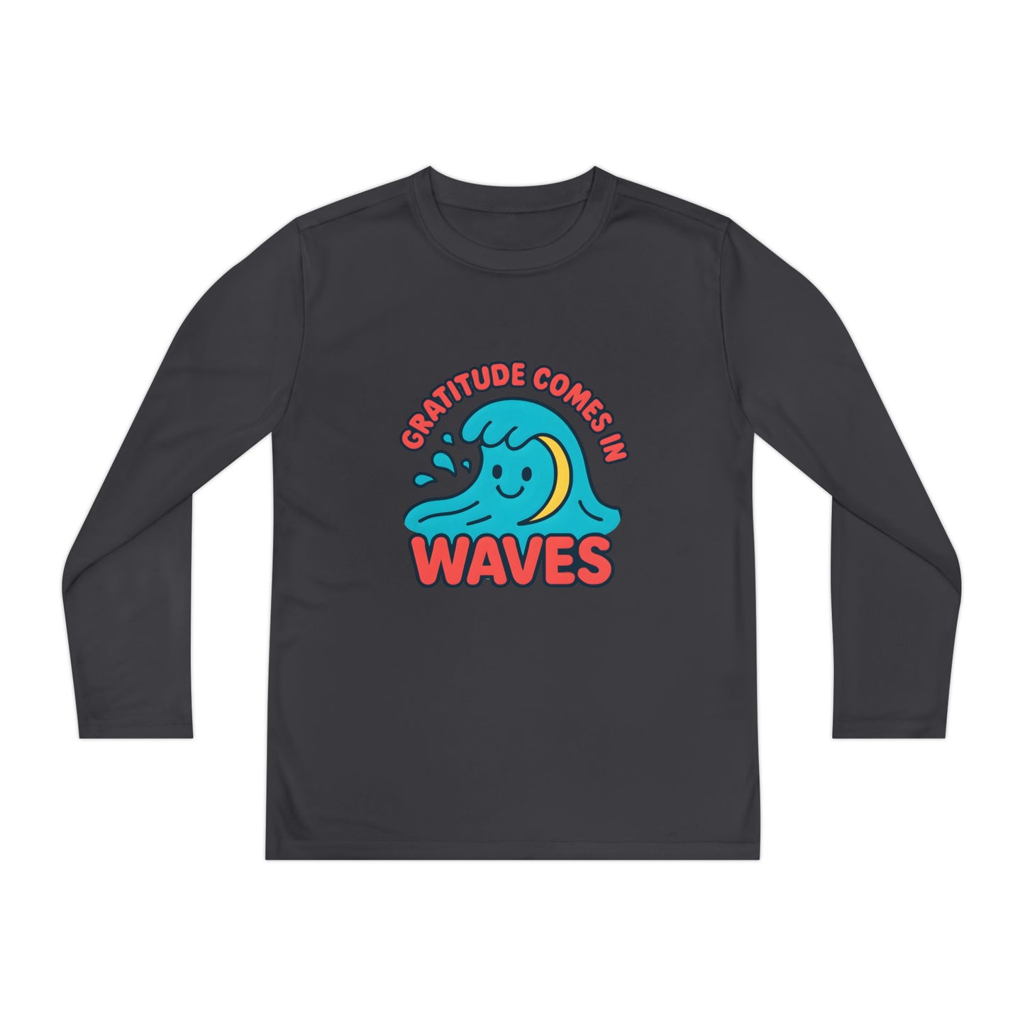 Gratitude Comes in Waves Youth Long Sleeve Tee