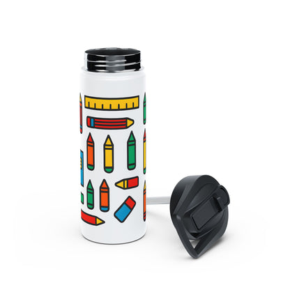 Colorful School Supplies Stainless Steel Water Bottle