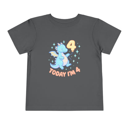 Today I'm 4 years old – Toddler Soft Cotton T-Shirt