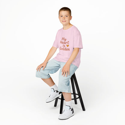 "My Heart Is Golden" – Kids Classic Cotton T-Shirt