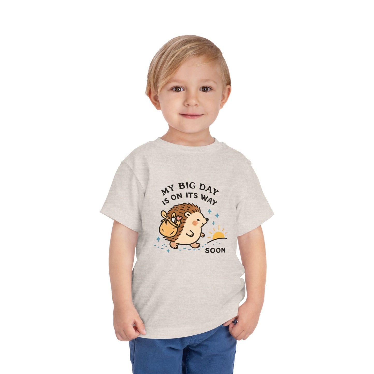 My Big Day Is On Its Way – Toddler Soft Cotton T-Shirt