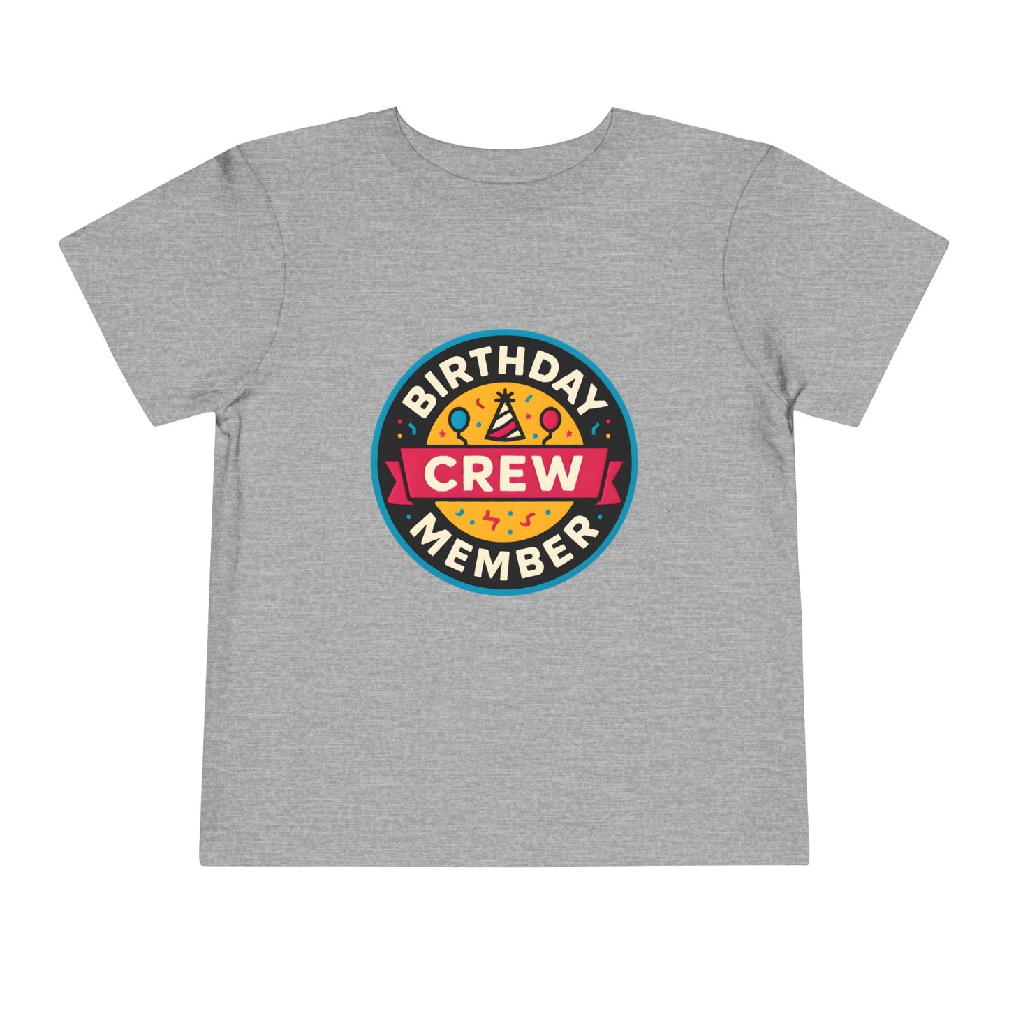 Birthday Crew Member – Toddler Soft Cotton T-Shirt