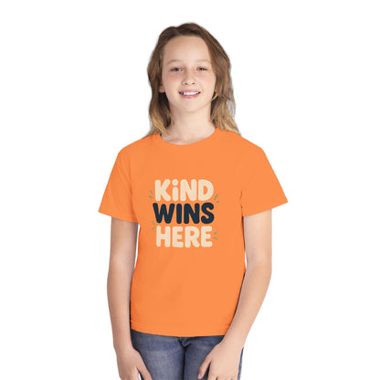 Kind Wins Here – Kids Relaxed Fit T-Shirt