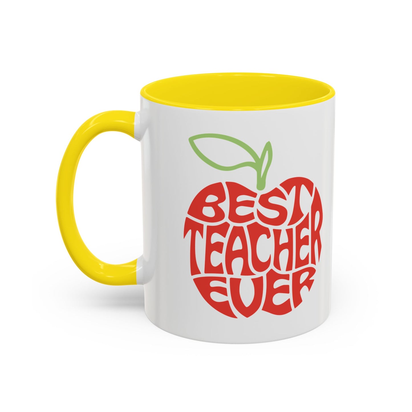 Best Teacher Ever Accent Coffee Mug - Perfect Gift for Educators