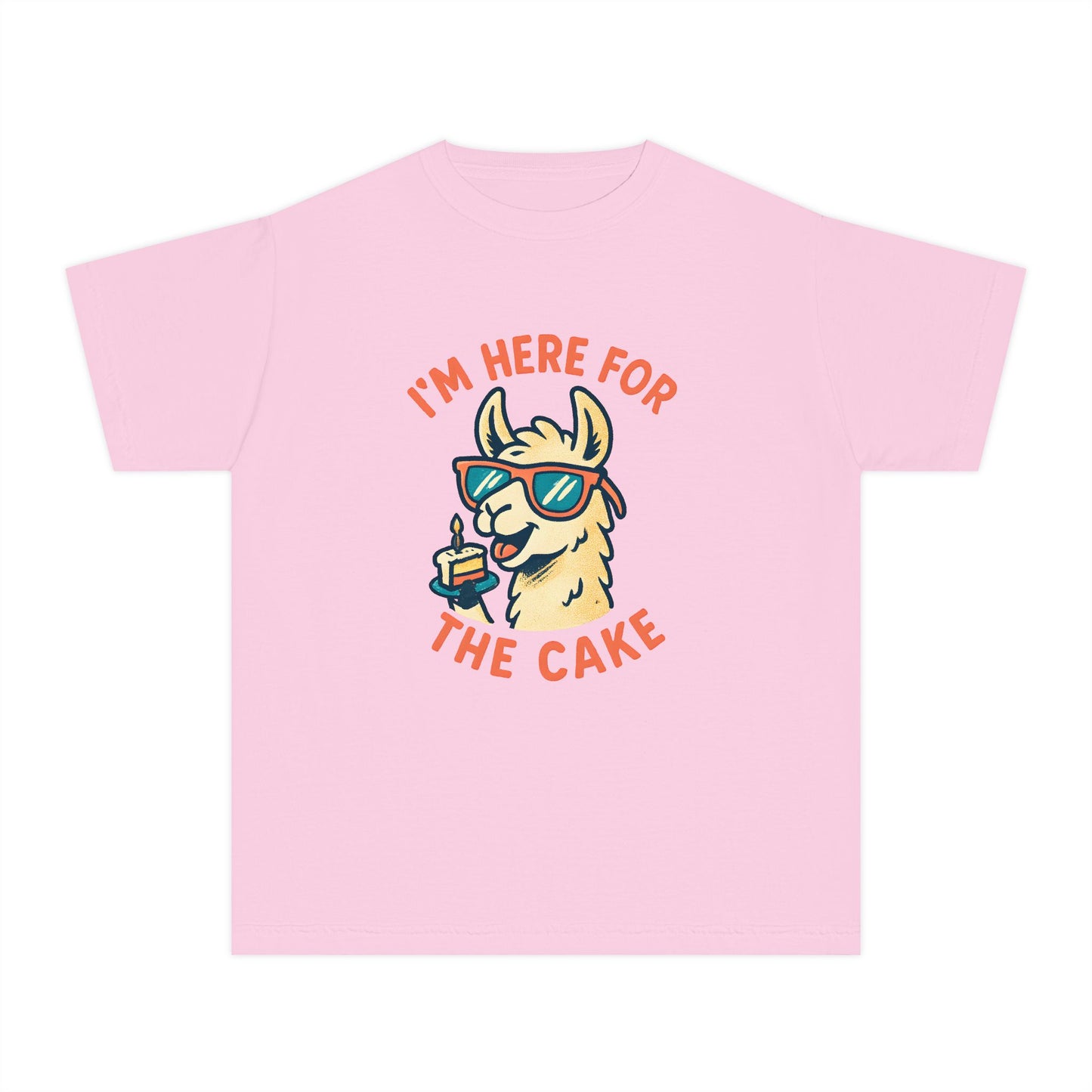 I’m Here for the Cake – Kids Relaxed Fit T-Shirt