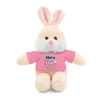 Here For You Plush Tiger — Personalized Tee Stuffed Animal