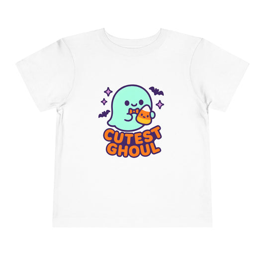 Cute Halloween Toddler Ghos - Toddler Soft Cotton T-Shirt