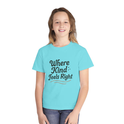 Where Kind Feels Right – Kids Relaxed Fit T-Shirt
