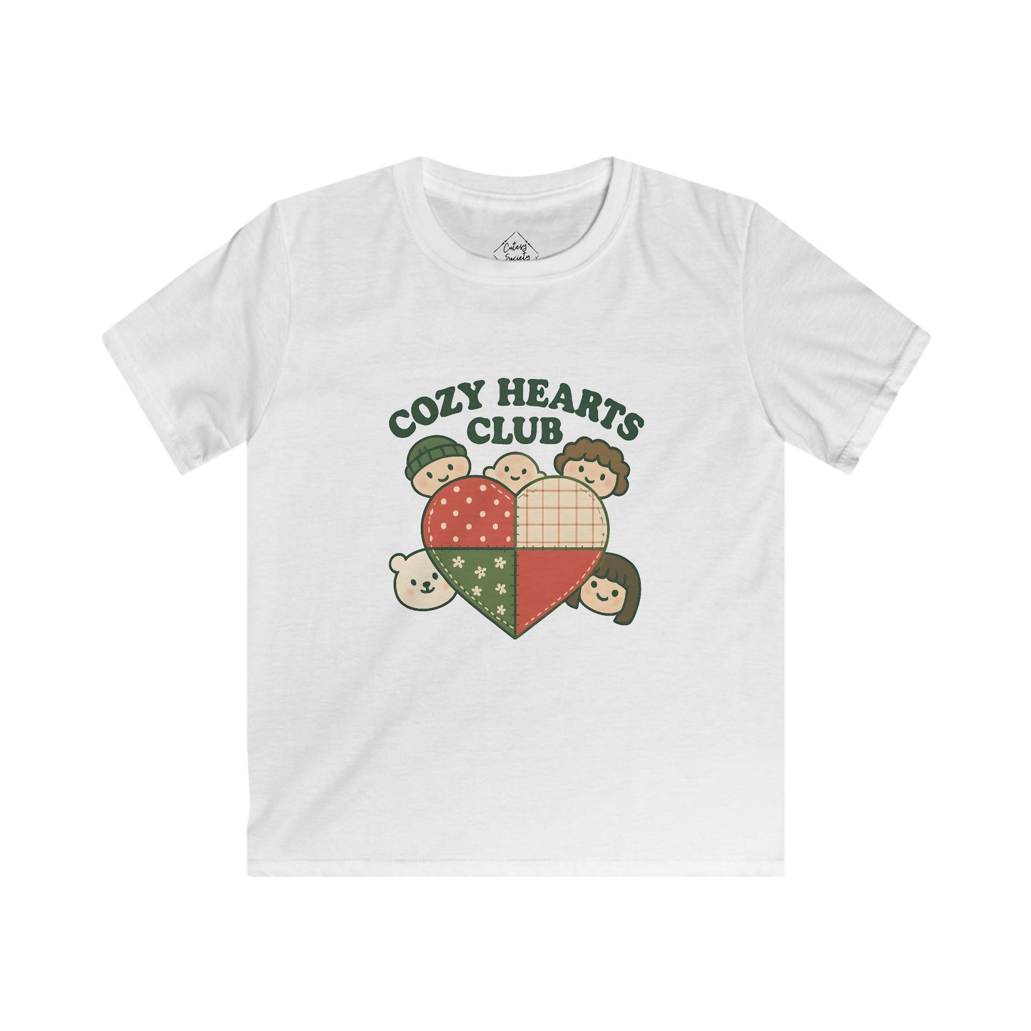 Kids Cozy Hearts Club Tee