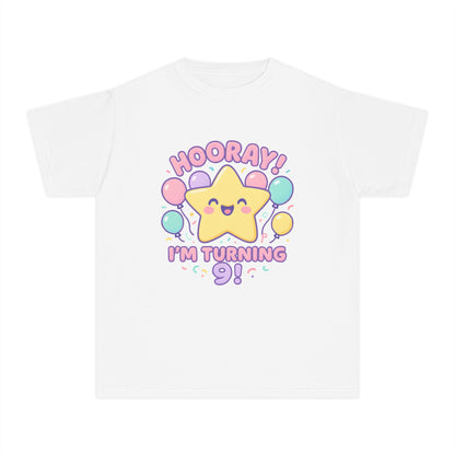Hooray! I’m Turning 9 – Kids Relaxed Fit T-Shirt