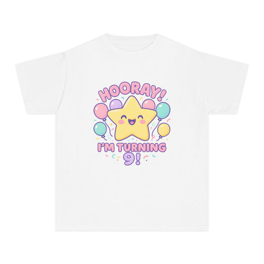 Hooray! I’m Turning 9 – Kids Relaxed Fit T-Shirt