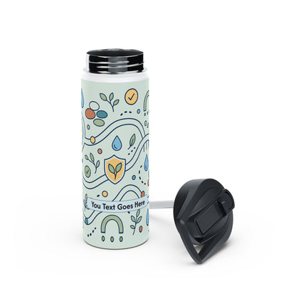 Floral Wellness - Stainless Steel Water Bottle