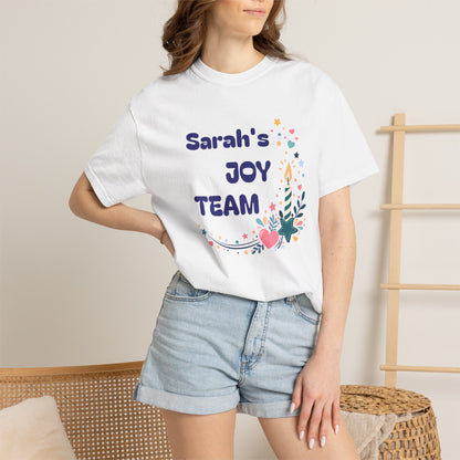 Joy Team – Personalized Adult Unisex Garment-Dyed T-Shirt
