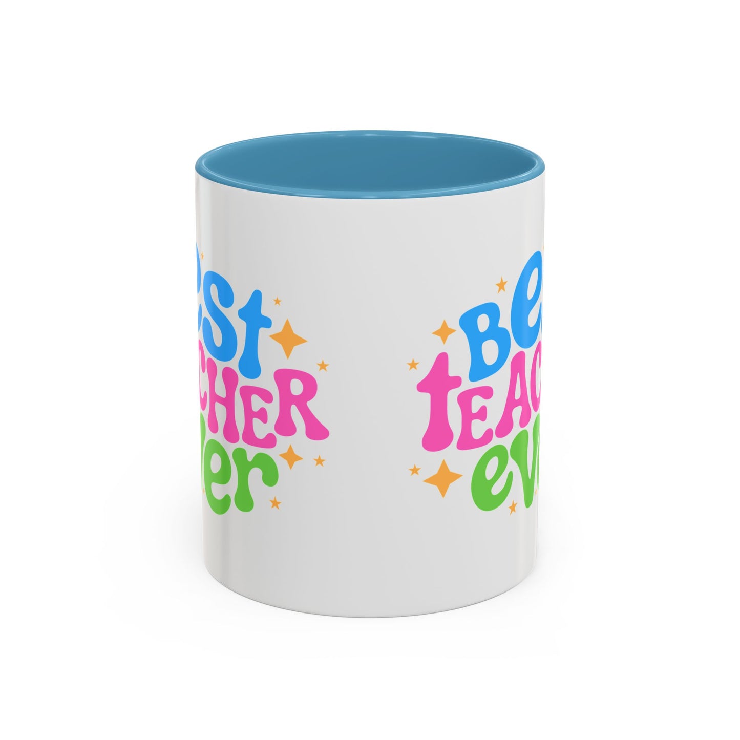 Best Teacher Ever Accent Coffee Mug - Perfect Gift for Educators | 11oz & 15oz