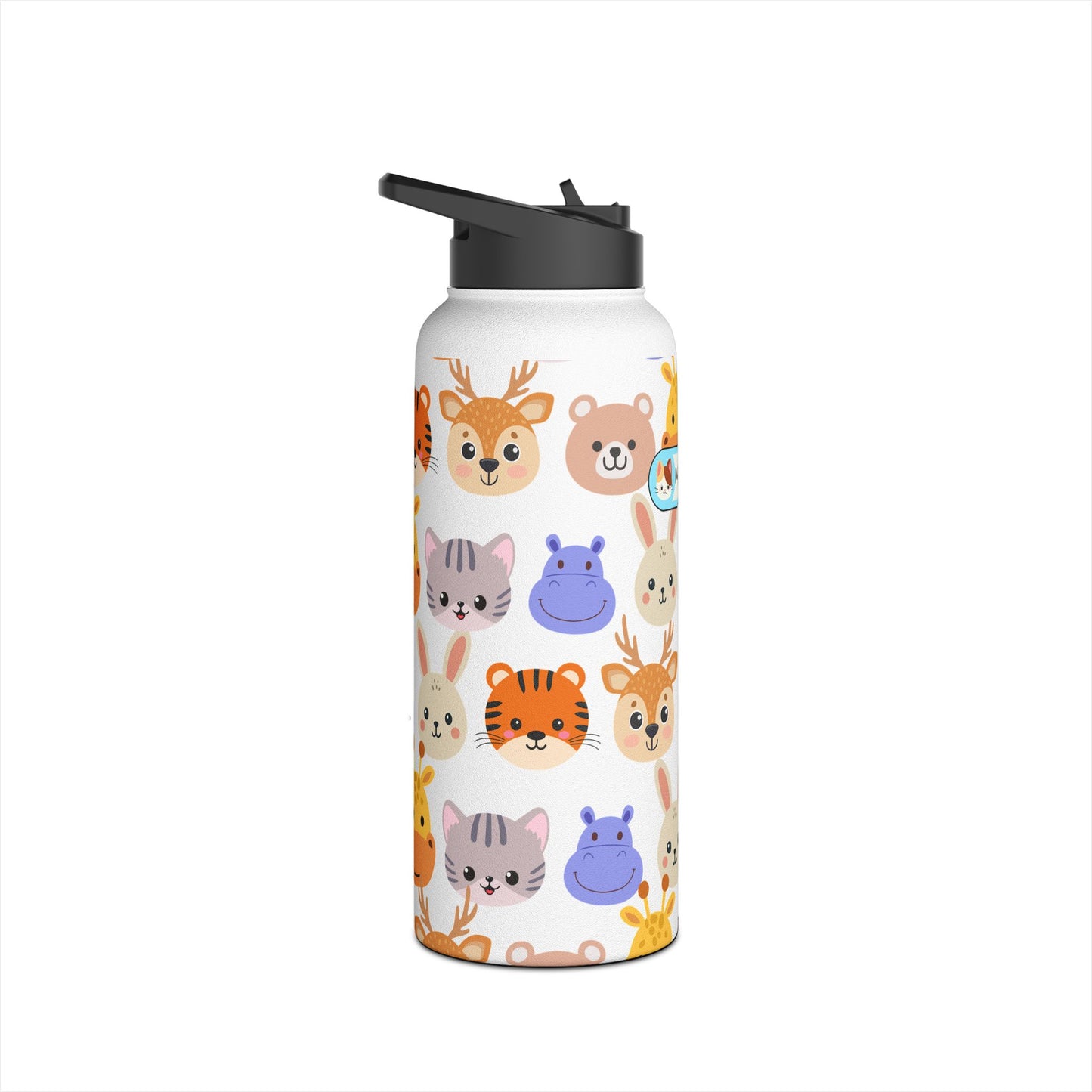 Personalized Animal Print Water Bottle