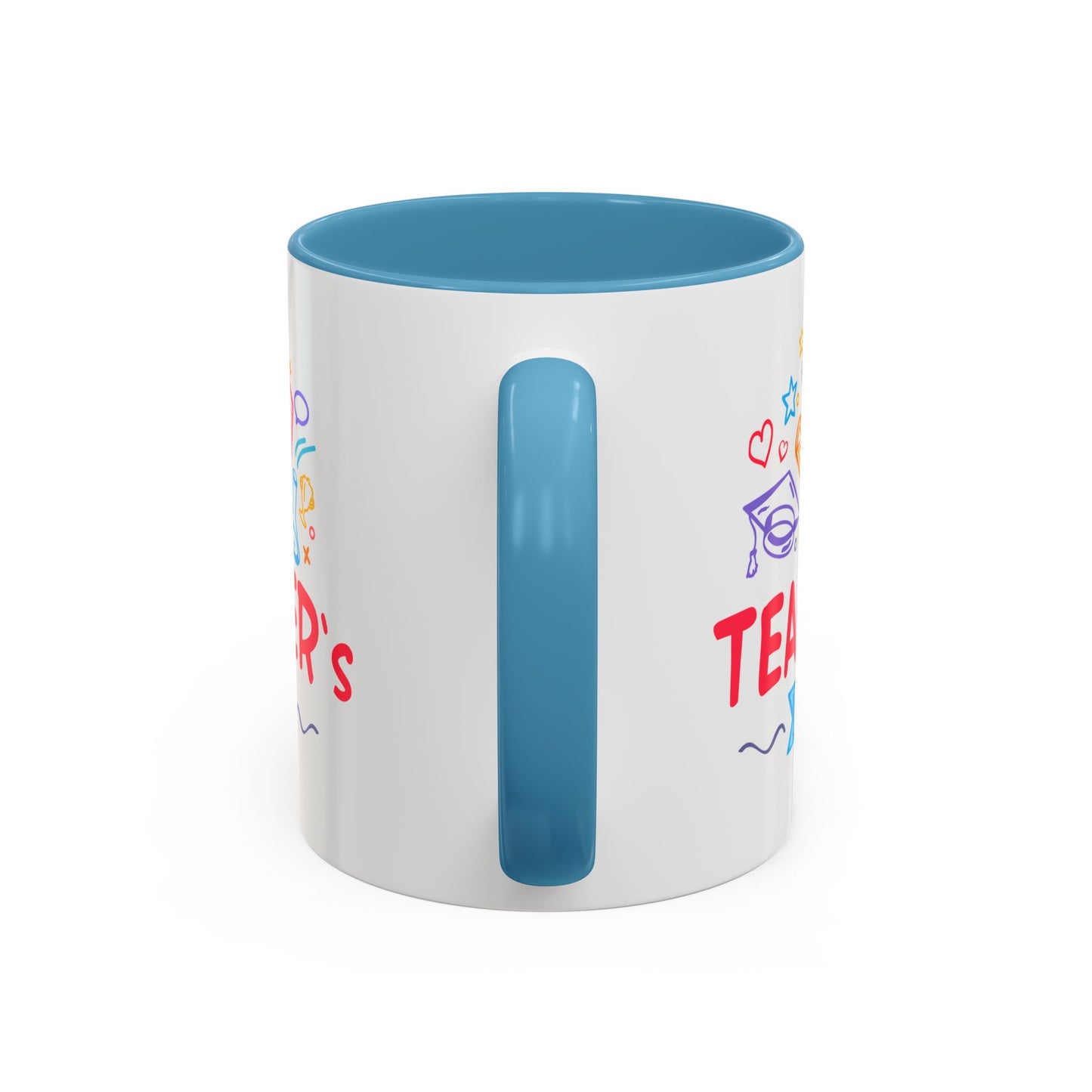 Teacher's Day Accent Coffee Mug - Celebrate Educators with Colorful Designs