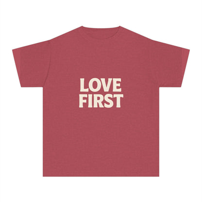 LOVE FIRST – Kids Relaxed Fit T-Shirt