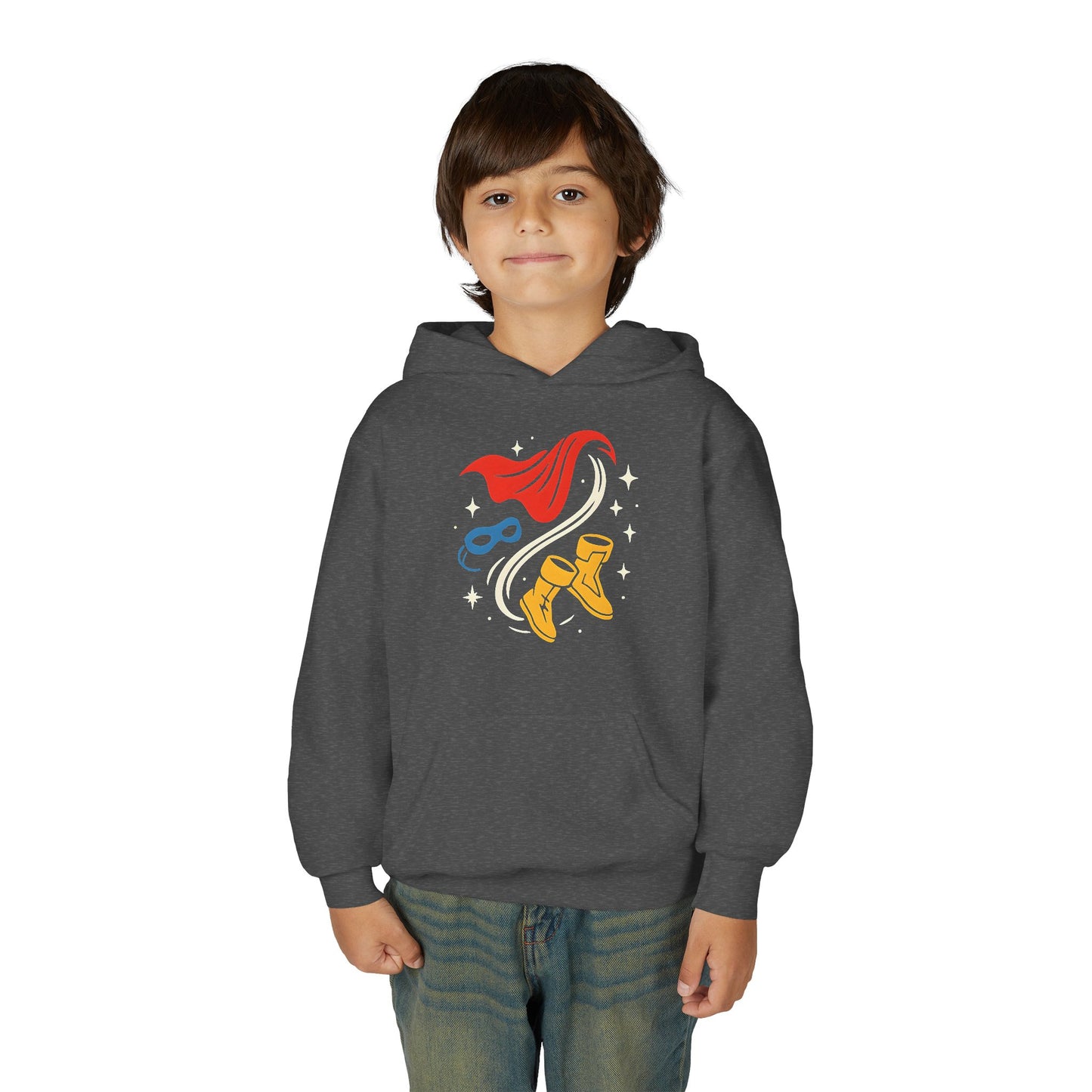 Youth Superhero Cape & Mask Banana Sweatshirt