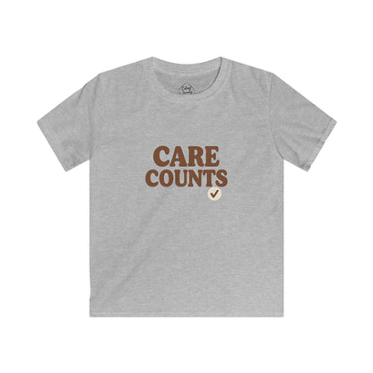 Care Counts – Kids Soft Cotton T-Shirt