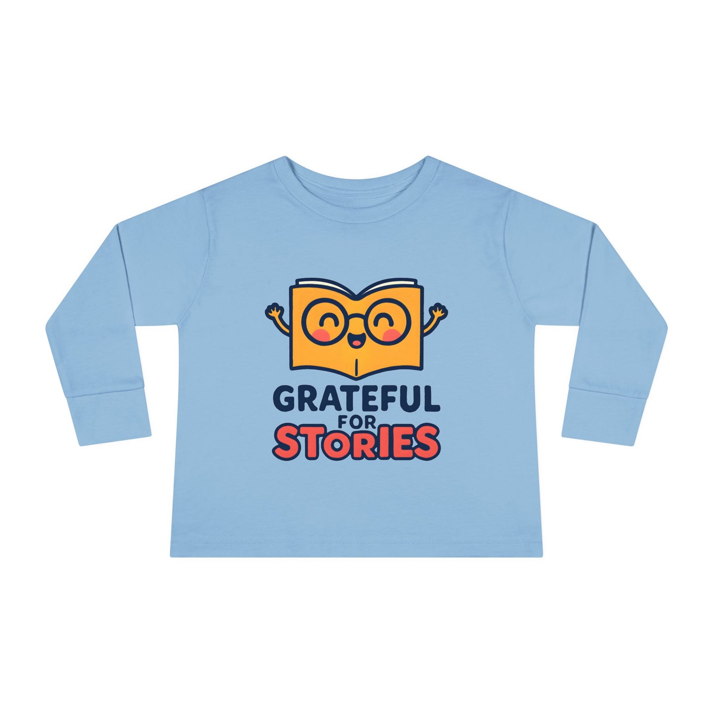Grateful for Stories Toddler Long Sleeve Tee